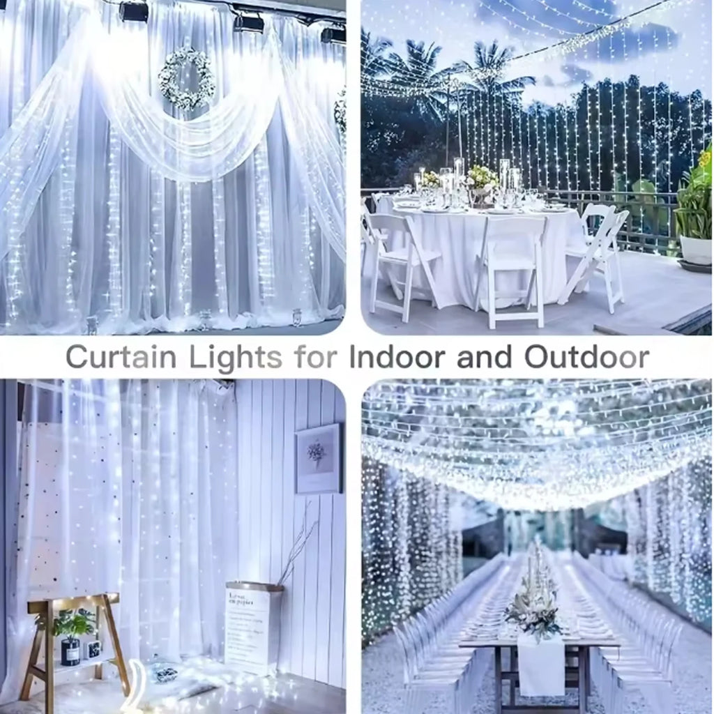 Led Fairy String Curtain Lights 8 Modes Remote USB Valentine's Day Decoration Home Festival New Year Lights with Remote Control Curtain Light String 8 Lighting Modes, Fairy Lights, Copper Wire Lights, Christmas Party, Wedding