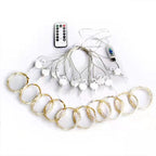 Led Fairy String Curtain Lights 8 Modes Remote USB Valentine's Day Decoration Home Festival New Year Lights with Remote Control Curtain Light String 8 Lighting Modes, Fairy Lights, Copper Wire Lights, Christmas Party, Wedding