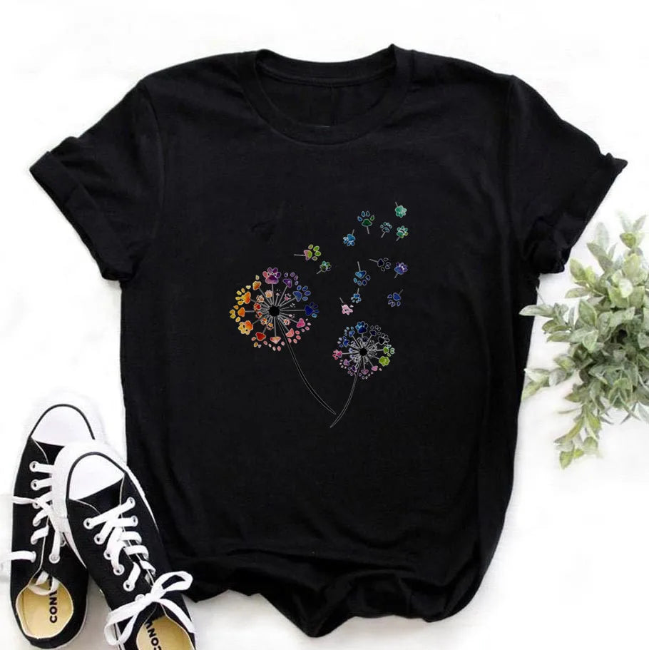Dragon Print Women Tshirt Polyester Casual Funny t shirt Gift For Lady Yong Girl Top Tee