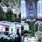 Solar String Fairy Lights Outdoor Waterproof 8 Modes Twinkle Rope Strip Light Garland Lamp for Patio Garden Lawn Tree Yard Fence
