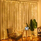 Remote Control Fairy Lights 3 4 6 Meters USB LED Curtain String Lights for Christmas Home Bedroom Decoration Festive Party