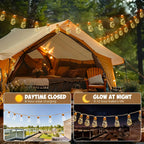 New Arrival! Solar Fairy Lights with 25/15/10 Unbreakable Clear Bulbs - IP44 Waterproof & 8 Modes for Outdoor Bliss!