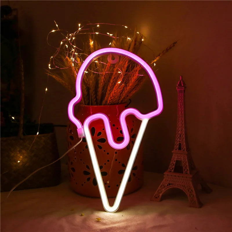LED Neon Sign with USB/Battery for Bar Bedroom Game Room Wedding Party Wall Decor Christmas Gift Customizable Lighting