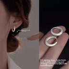 925 Sterling Silver Vintage Shinning Earrings for Women Trendy Earring Jewelry Prevent Allergy Party Accessories Gift
