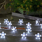 Flower Fairy Lights Battery Operated String Lights Waterproof 10/20/40/80 LED Cherry Blossom Lights For Patry Wedding Decor