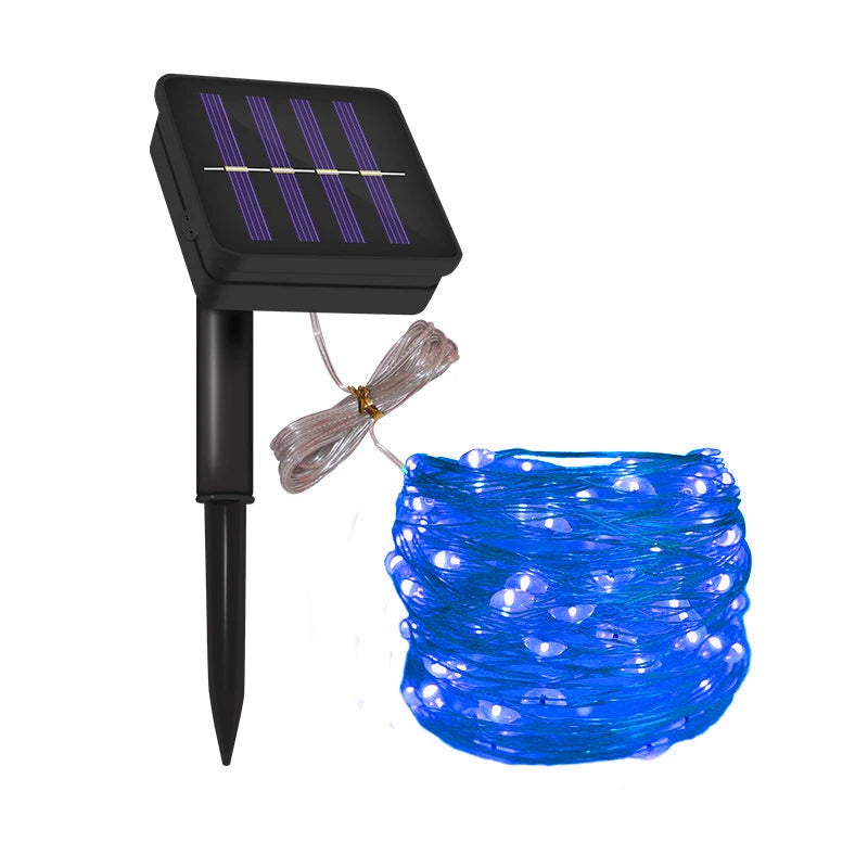 Fairy Lights Solar Garden Lights String Lights with 8 Modes Waterproof Wire Lights for Patio Yard Trees Christmas Party