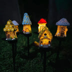 Solar Powered Fairy House Lawn Lamp Solar Led Light Outdoor Garden Decoration Lamp Waterproof Solar Lights