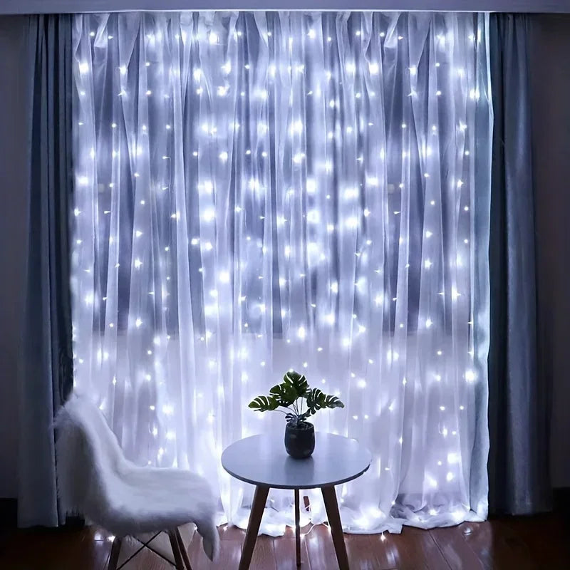 Remote Control USB Fairy Lights 3 4 6 Meters LED Curtain String Lights for Christmas Home Bedroom Decoration Festive Party