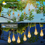 New Arrival! Solar Fairy Lights with 25/15/10 Unbreakable Clear Bulbs - IP44 Waterproof & 8 Modes for Outdoor Bliss!