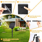 Solar String Fairy Lights Outdoor Waterproof 8 Modes Twinkle Rope Strip Light Garland Lamp for Patio Garden Lawn Tree Yard Fence