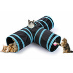Cat Tunnel Pet Supplies Cat S T Pass Play Tunnel Foldable Cat Tunnel Cat Toy Breathable Drill Barrel for Indoor loud paper