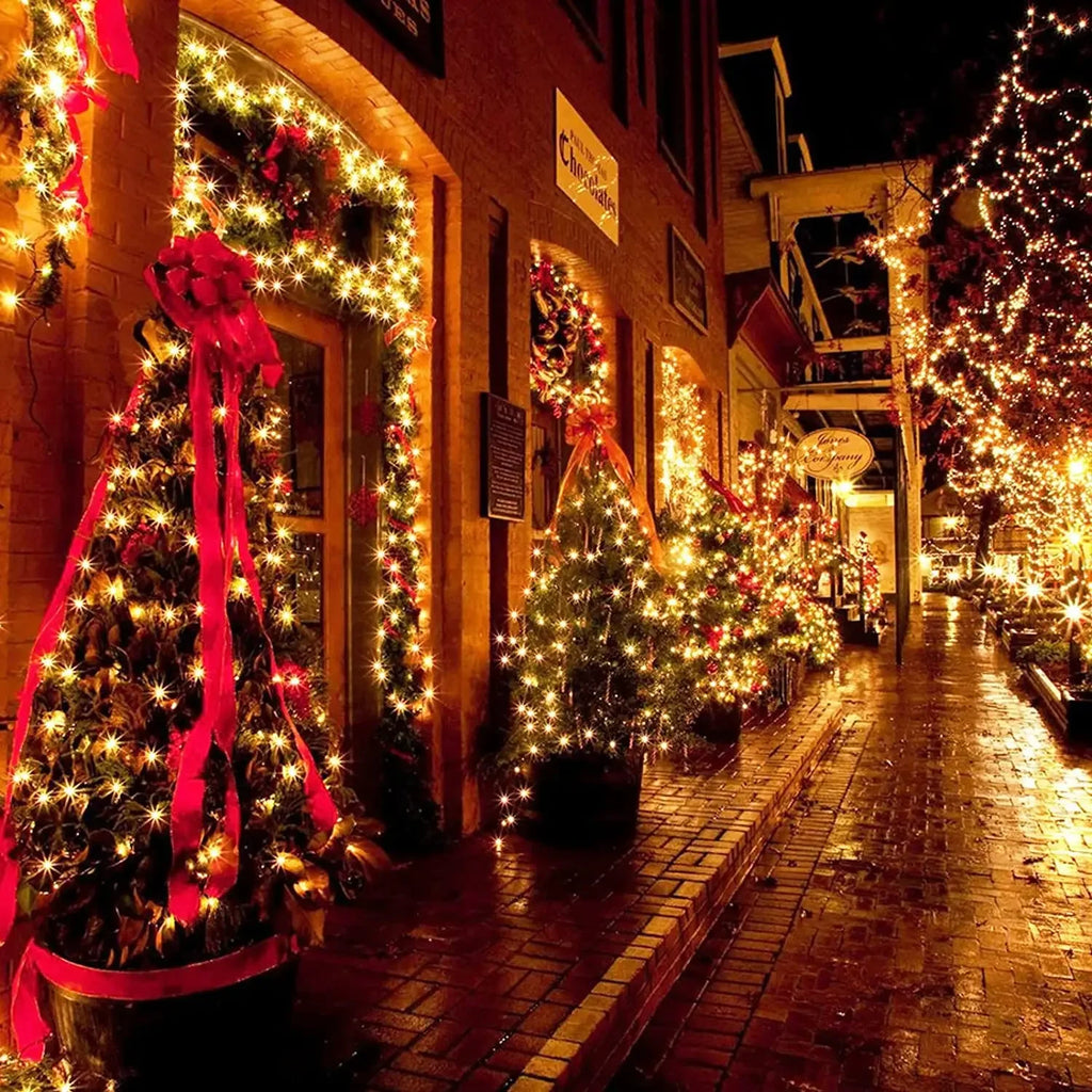 LED Outdoor Led Solar String Lights Fairy Light Solar Powered Garland Lights 8 Mode Garden Wedding Decoration Waterproof