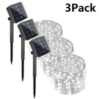 Solar String Fairy Lights Outdoor Waterproof 8 Modes Twinkle Rope Strip Light Garland Lamp for Patio Garden Lawn Tree Yard Fence
