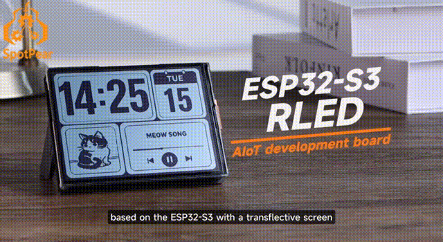 Waveshare ESP32-S3 For Xiaozhi AI  4.2inch RLCD Total Reflection Screen 4.2 inch Development Board Deepseek