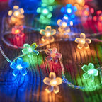 Flower Fairy Lights Battery Operated String Lights Waterproof 10/20/40/80 LED Cherry Blossom Lights For Patry Wedding Decor