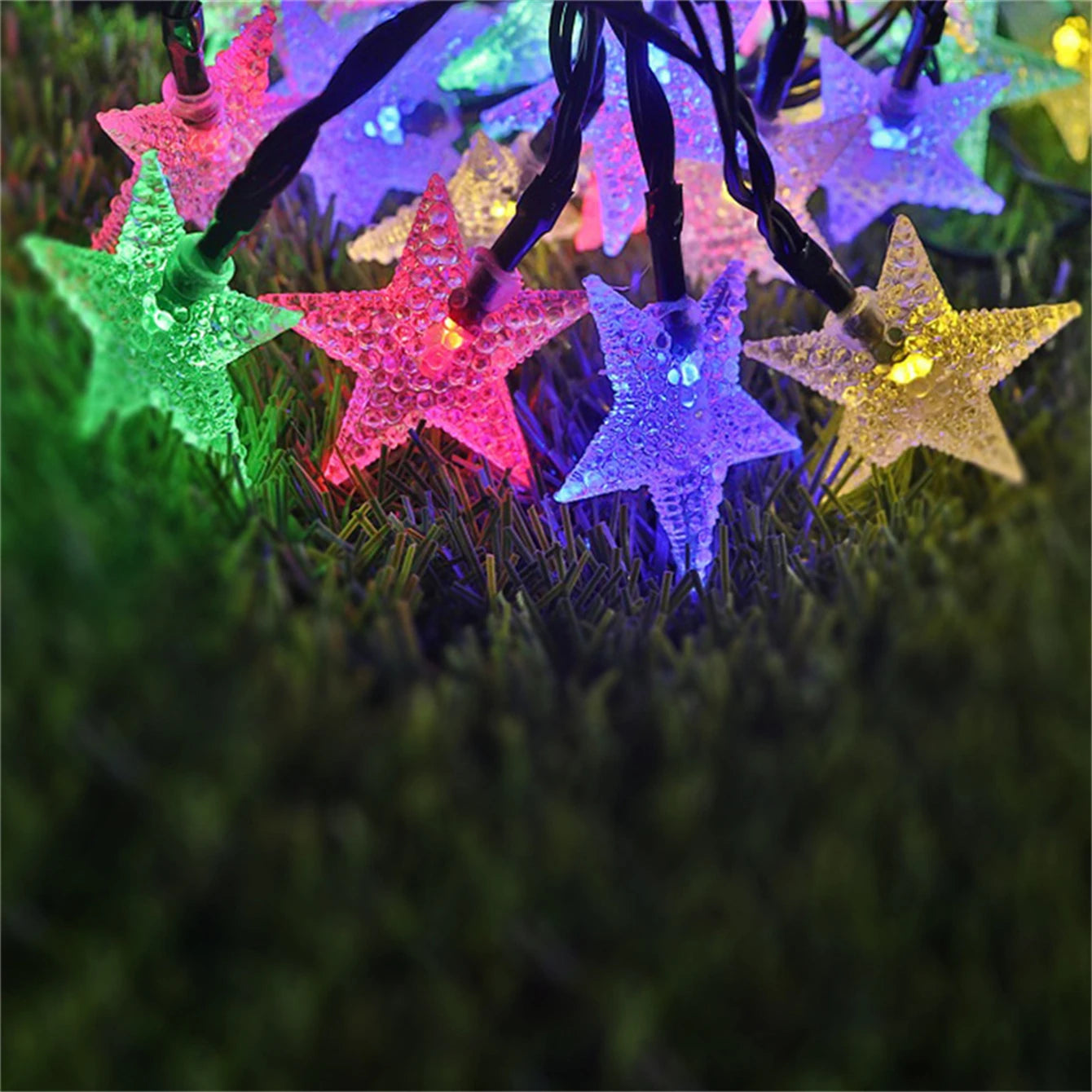 LED Solar Powered Fairy Lights Outdoor Solar Star String Lights For Christmas Patio Garden Yard Porch Wedding Birthday Decor