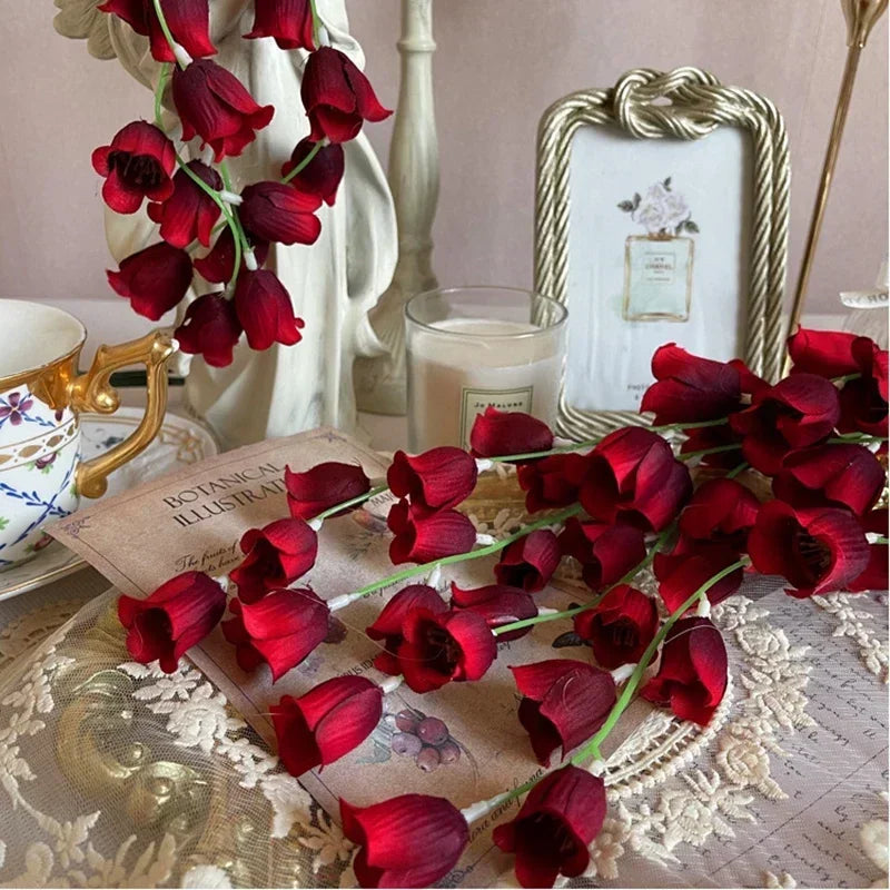 LED Fairy String Lights Lily of The Valley Flowers Light for Wedding Party Bedroom Backdrop Wall Holiday Christmas Decor