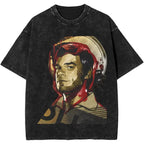 New Dexter Morgan Edition Middle Finger Retro Trendy Vintage Washed T-Shirt Summer Y2K Tops Cotton Men Women Tees Short Sleeve