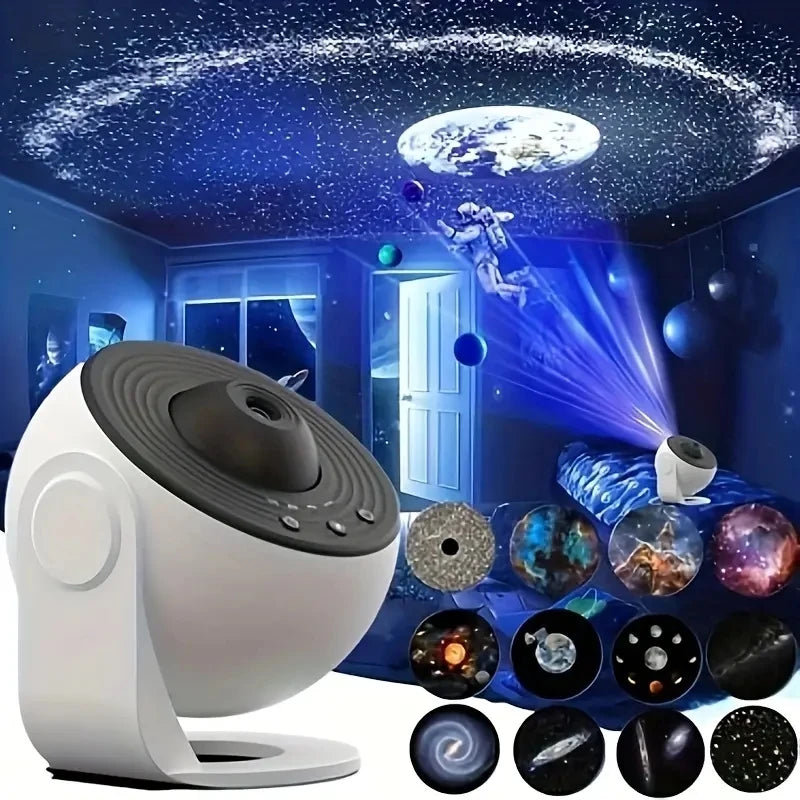 Fantasy Sleep Light Starry Stars Galaxy Projection Lamp Toy 12 in 1 Science Cosmic Wonders Scenery Light For Kids Christmas Gift
