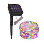 Fairy Lights Solar Garden Lights String Lights with 8 Modes Waterproof Wire Lights for Patio Yard Trees Christmas Party