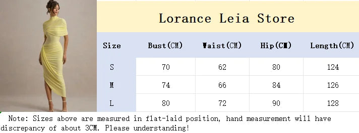 Irregular Shawl Blue Maxi Dress Women's Fashion Turtleneck Slim Fit Pleated Vestidos 2025 New Lady Evening Party Robes Summer
