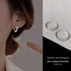 925 Sterling Silver Vintage Shinning Earrings for Women Trendy Earring Jewelry Prevent Allergy Party Accessories Gift
