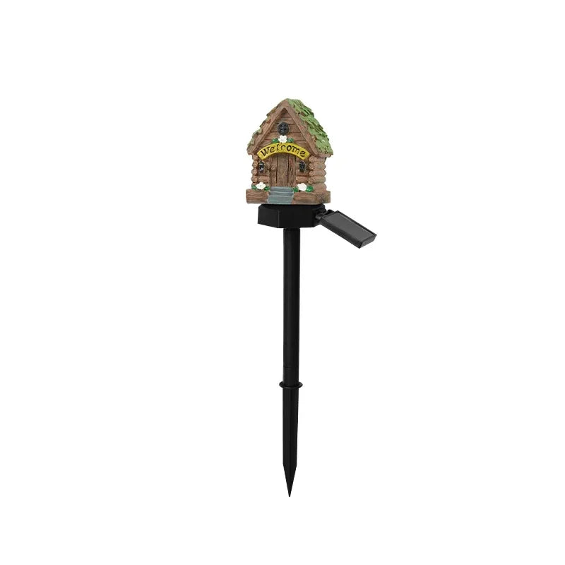 Solar Powered Fairy House Lawn Lamp Solar Led Light Outdoor Garden Decoration Lamp Waterproof Solar Lights