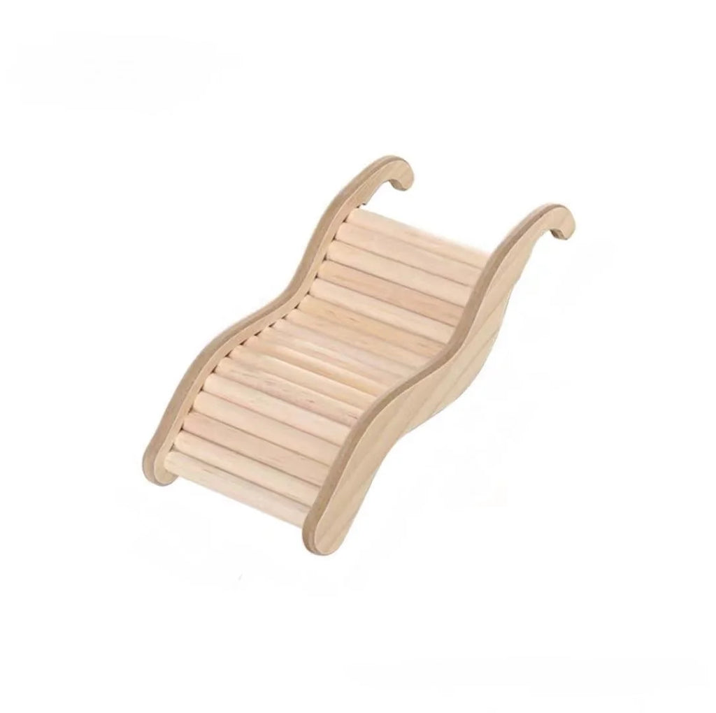 1PC Wooden Wave Staircase Hamster Toy Pet Supplies Cage Decor Accessories Curved Slide Chute for Small Animals