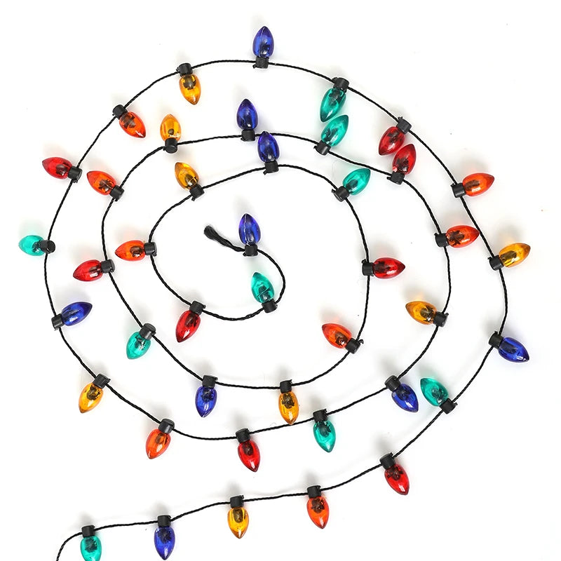 5yards Mini Colorful Bulb Christmas Fairy Lights Fake Light String Garland For Xmas New Year Party Home Dollhouse DIY Decor Gift