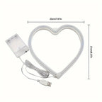 LED Neon Sign with USB/Battery for Bar Bedroom Game Room Wedding Party Wall Decor Christmas Gift Customizable Lighting
