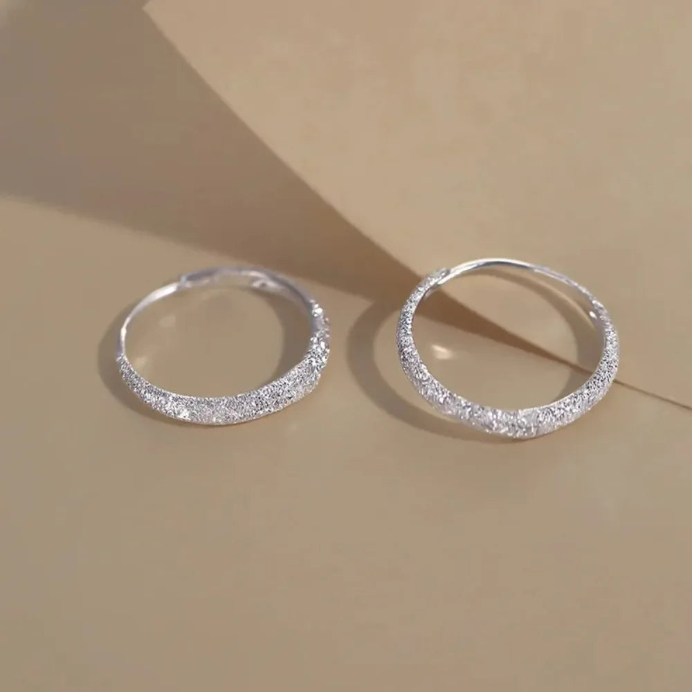 925 Sterling Silver Vintage Shinning Earrings for Women Trendy Earring Jewelry Prevent Allergy Party Accessories Gift