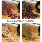 Manual Vacuum Sealed Coffee Jar High Borosilicate Glass Moisture Proof Tea Storage Container for Kitchen Coffee