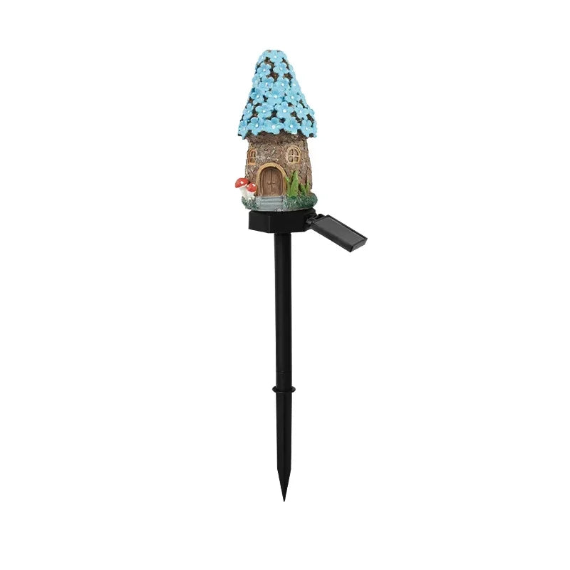 Solar Powered Fairy House Lawn Lamp Solar Led Light Outdoor Garden Decoration Lamp Waterproof Solar Lights