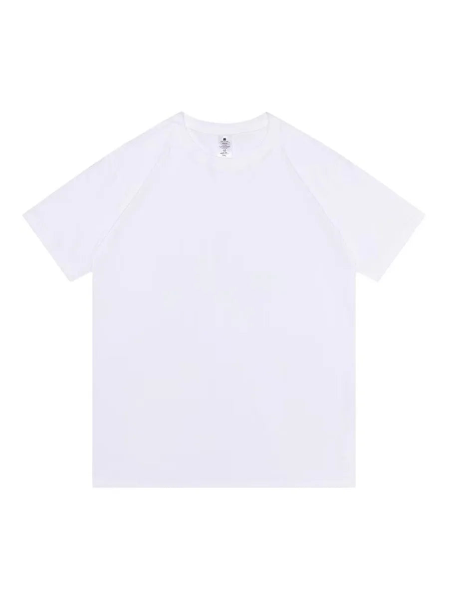 Bornladies Summer 100% Cotton Women's T-shirt Bottoming Basic Fashionable Solid Lady Short Sleeve Loose Tops Shirts 230g/㎡ Tops