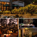 Solar String Fairy Lights Outdoor Waterproof 8 Modes Twinkle Rope Strip Light Garland Lamp for Patio Garden Lawn Tree Yard Fence