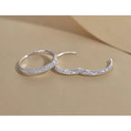 925 Sterling Silver Vintage Shinning Earrings for Women Trendy Earring Jewelry Prevent Allergy Party Accessories Gift