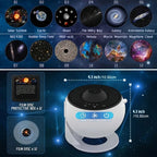 Fantasy Sleep Light Starry Stars Galaxy Projection Lamp Toy 12 in 1 Science Cosmic Wonders Scenery Light For Kids Christmas Gift