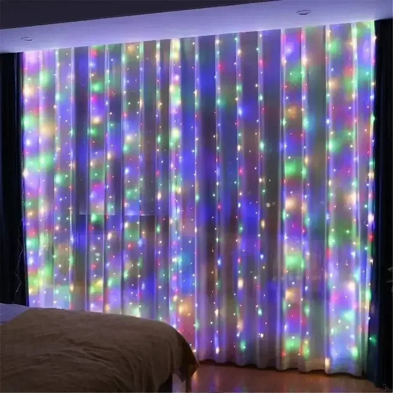 Remote Control USB Fairy Lights 3 4 6 Meters LED Curtain String Lights for Christmas Home Bedroom Decoration Festive Party