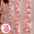 Fairy Lights 2M 20LEDs, Cherry Blossom Artificial Flower Garland String Light for Bedroom Wedding Party Holiday Decoration