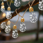 New Arrival! Solar Fairy Lights with 25/15/10 Unbreakable Clear Bulbs - IP44 Waterproof & 8 Modes for Outdoor Bliss!