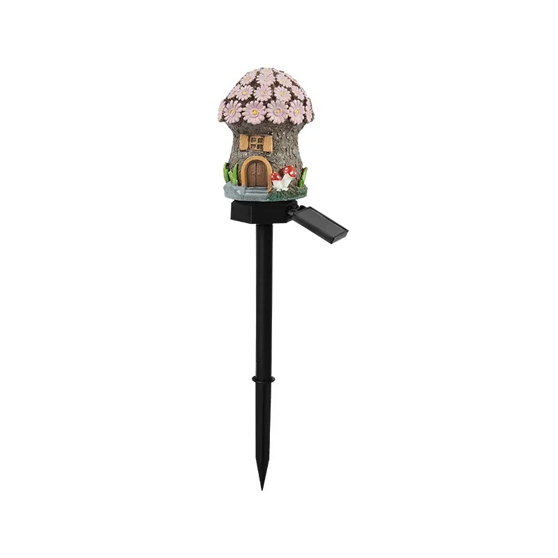 Solar Powered Fairy House Lawn Lamp Solar Led Light Outdoor Garden Decoration Lamp Waterproof Solar Lights