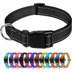 Reflective Pet Collar Adjustable Nylon Collar For Dogs Cats Anti Slip Anti Choke Pet Walking Collar Durable Pet Accessories