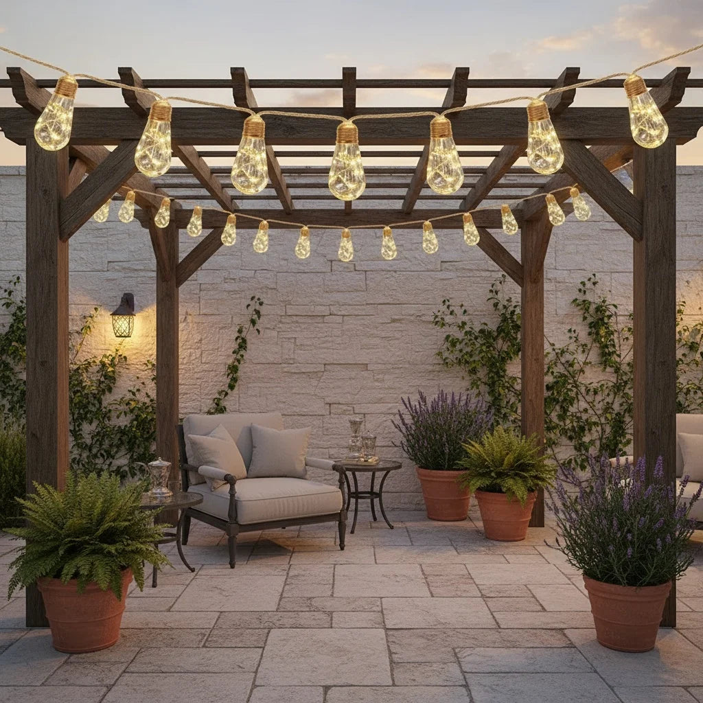New Arrival! Solar Fairy Lights with 25/15/10 Unbreakable Clear Bulbs - IP44 Waterproof & 8 Modes for Outdoor Bliss!