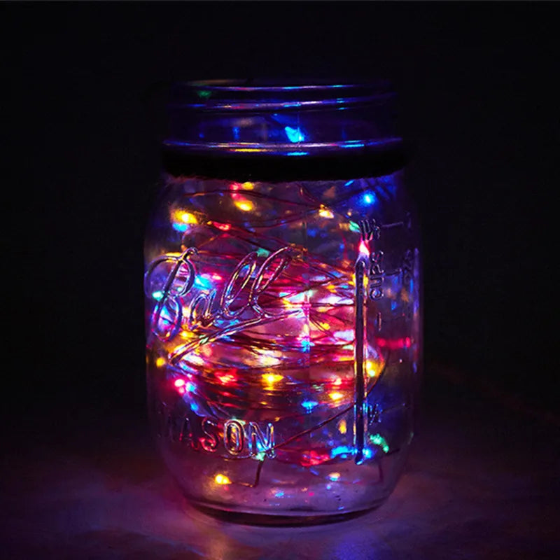 Fairy Lights Solar Garden Lights String Lights with 8 Modes Waterproof Wire Lights for Patio Yard Trees Christmas Party