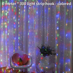 Led Fairy String Curtain Lights 8 Modes Remote USB Valentine's Day Decoration Home Festival New Year Lights with Remote Control Curtain Light String 8 Lighting Modes, Fairy Lights, Copper Wire Lights, Christmas Party, Wedding