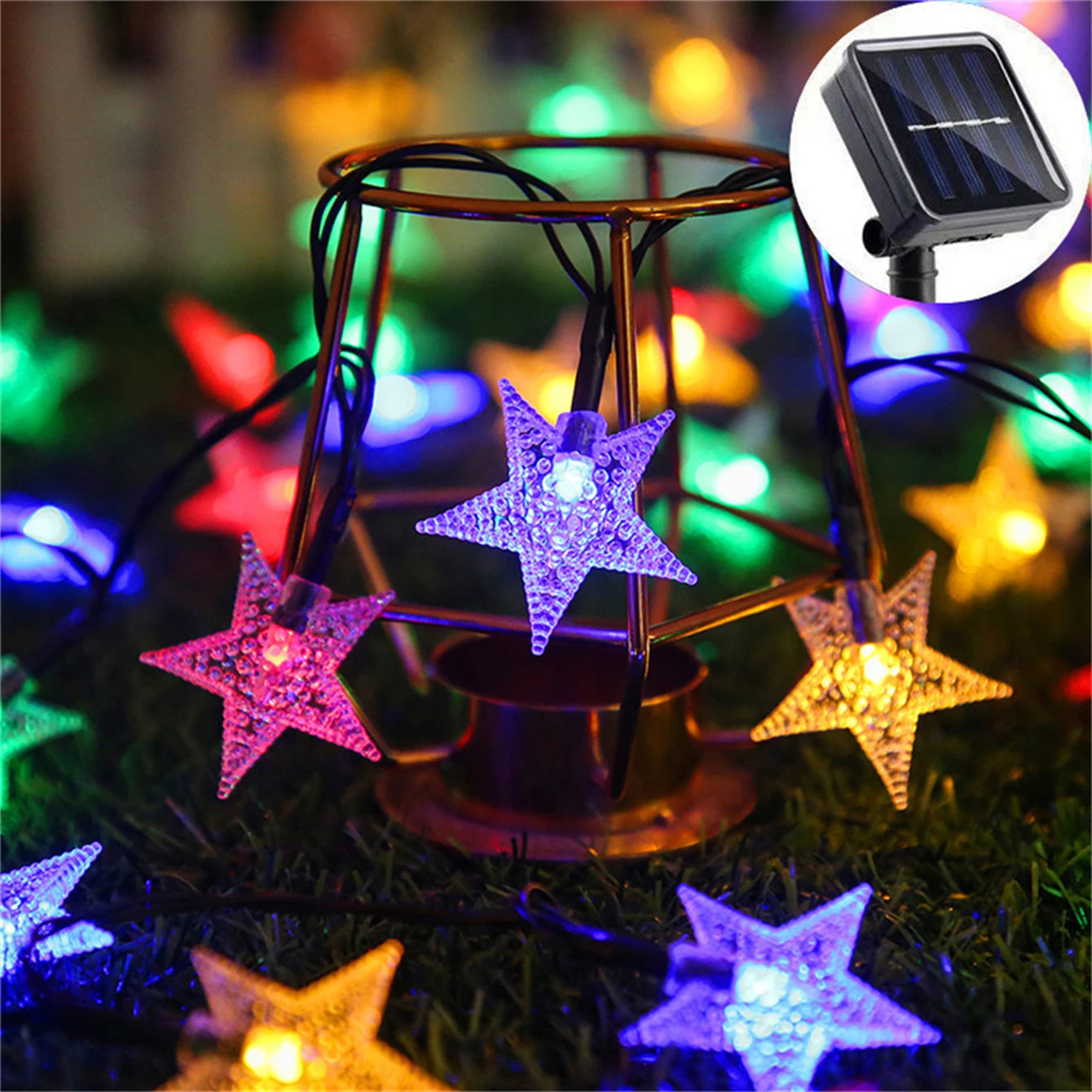 LED Solar Powered Fairy Lights Outdoor Solar Star String Lights For Christmas Patio Garden Yard Porch Wedding Birthday Decor