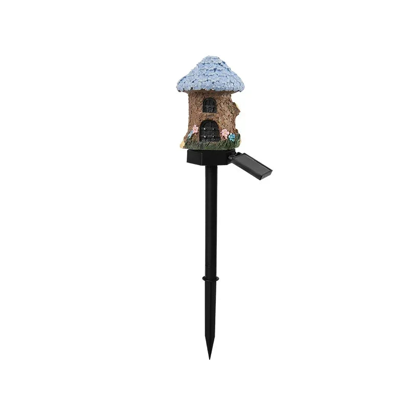 Solar Powered Fairy House Lawn Lamp Solar Led Light Outdoor Garden Decoration Lamp Waterproof Solar Lights