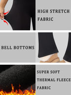 Women's Super Soft Flare Pants High Waisted Tummy Control Workout Yoga Leggings Bell Bottoms