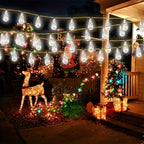 New Arrival! Solar Fairy Lights with 25/15/10 Unbreakable Clear Bulbs - IP44 Waterproof & 8 Modes for Outdoor Bliss!