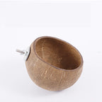 Hamster House Bite-resistant Natural Small Pet Coconut Cages Guinea-pig Hamster Hideout House Toy Wooden House Pet Supplies